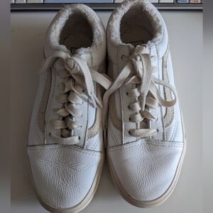Vans and madewell White Cream Sneakers